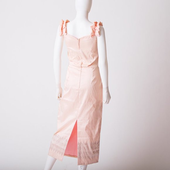 Vintage Hand-Made one of a kind Pink Pencil dress - Picture 9 of 12